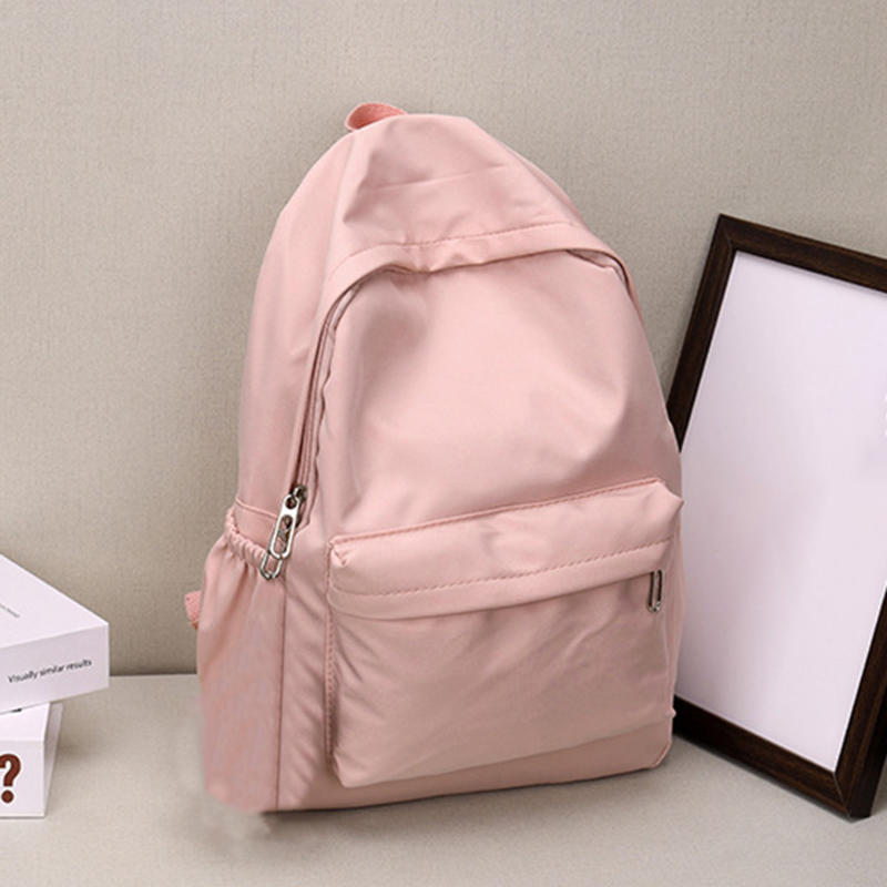 Ransel Kasual Warna Solid untu - Canvas Backpack Casual ulasan dan harga